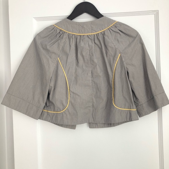 Anthropologie Cidra Ticking Stripe Swing Jacket - Picture 3 of 8